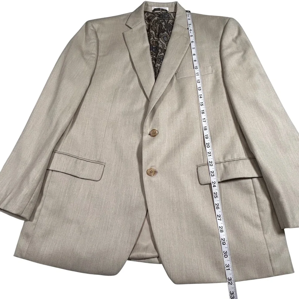 Lauren Ralph Lauren Mens 43R Tan Two Button Blazer Sport‎ Coat Jacket